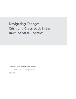Navigating Change: Crisis and Crossroads in the Rakhine State