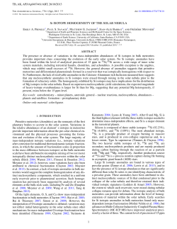 Si ISOTOPE HOMOGENEITY OF THE SOLAR NEBULA