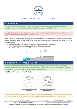 Minimum flight altitudes