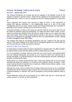 Temporary No Waiting Cones Policy 2015 159KB