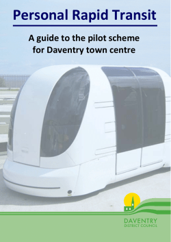 Personal Rapid Transit - Daventry District Council