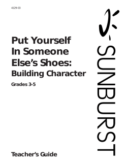 Put Yourself In Someone Else`s Shoes