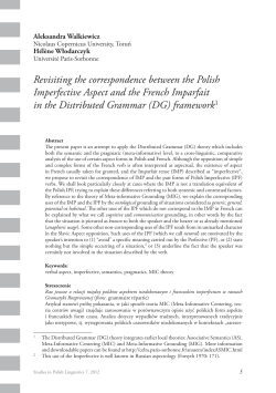 Revisiting the correspondence between the Polish Imperfective