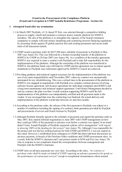 Fraud in the Procurement of the Compliance Platform (Fraud and