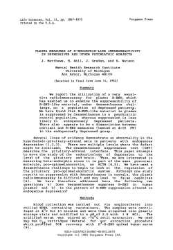 Life Sciences, Vol. 31, pp. 1867-1870 Pergamon
