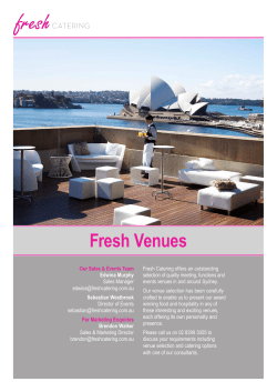 Preferred Fresh Venue List 2017