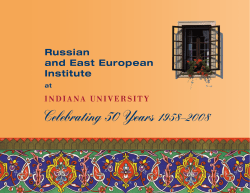 Celebrating 50 Years 1958&ndash;2008 - Indiana University Bloomington