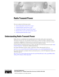 Radio Transmit Power
