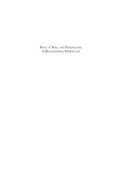 rock `n` roll and nationalism: a multinational perspective