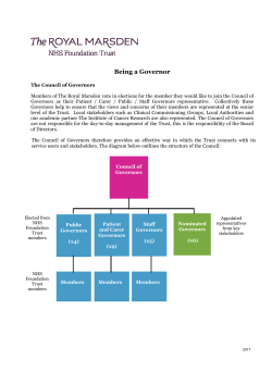 Being a Governor - The Royal Marsden