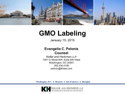 GMO Labeling - Keller Heckman