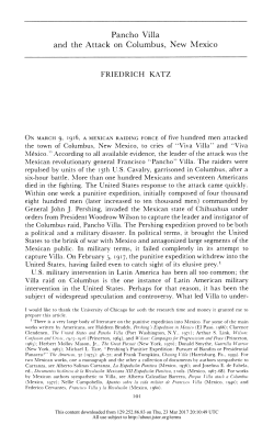 Pancho Villa and the Attack on Columbus, New Mexico