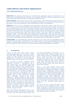 Labia Minora and Vulvar Appearance