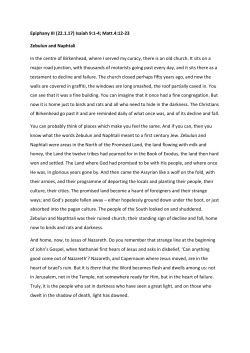 Sermon PW Zebulun and Naphtali