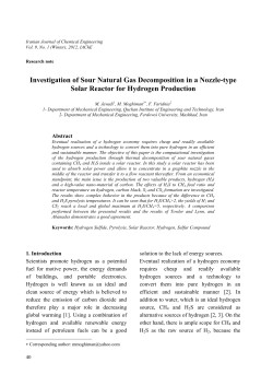 Investigation of Sour Natural Gas Decomposition in a Nozzle