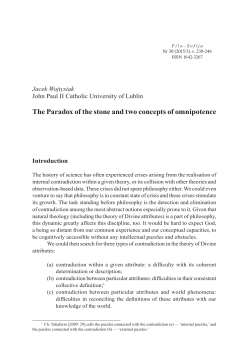 The Paradox of the stone and two concepts of omnipotence