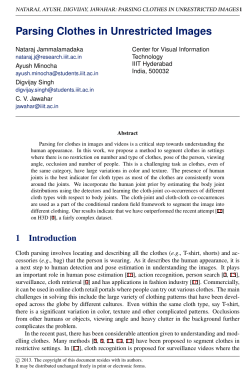 Parsing Clothes in Unrestricted Images