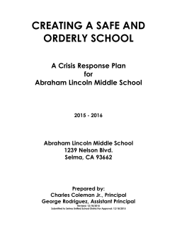Lincoln Middle - Selma Unified School District