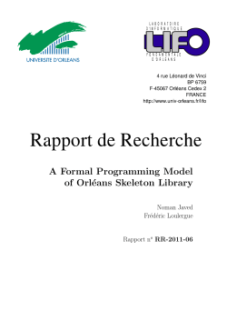 A Formal Programming Model of Orleans Skeleton Library