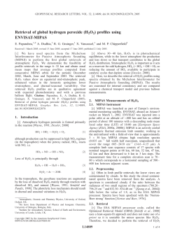 Retrieval of global hydrogen peroxide (H2O2) profiles using