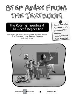 Great Depression - Teacher Toolbox