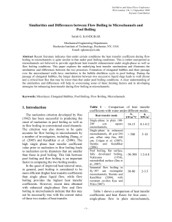 Similarities and Differences between Flow Boiling in