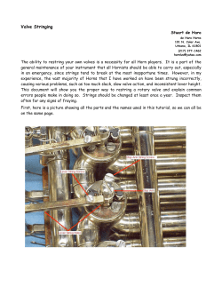 Valve Stringing