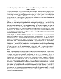 A methodological approach to estimate changes on population