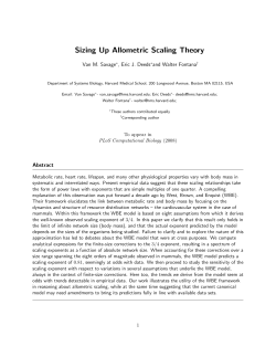 Sizing Up Allometric Scaling Theory
