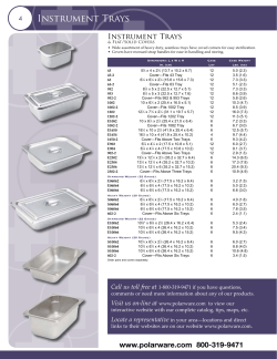 Instrument Trays