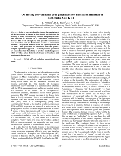 On Finding Convolutional Code Generators for Translation Initiation