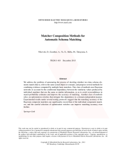 Matcher Composition Methods for Automatic Schema Matching