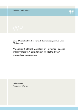 Managing Cultural Variation in Software Process Improvement: A