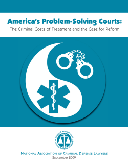 America`s Problem-Solving Courts