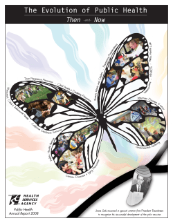 Public Health Report - Health Services Agency