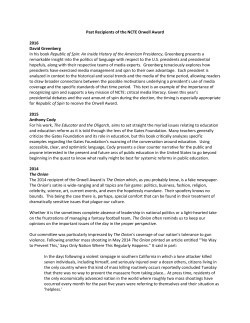 Past Recipients of the NCTE Orwell Award