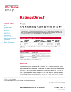 PFS Financing Corp. (Series 2016-B)
