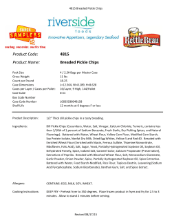 4815 Premium Dill Pickle Slices 4/2.5 lb