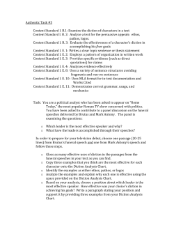 Diction analysis