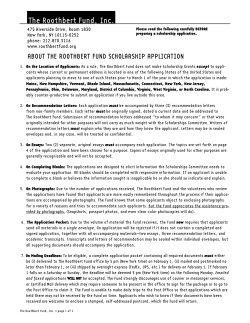 The Roothbert Fund, Inc.