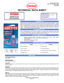 technical data sheet