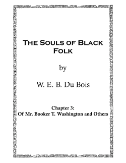 The Souls of Black Folk by W. E. B. Du Bois