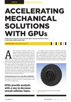 accelerating mechanical solutions with gpus