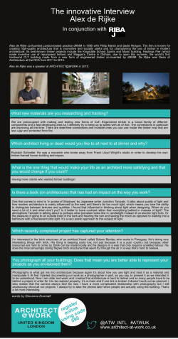 Alex de Rijke - ARCHITECT@WORK London