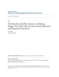 The Bicyclist and Other Stories: Combining Images, Text and Code