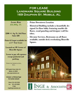 FOR LEASE Landmark Square Building 169