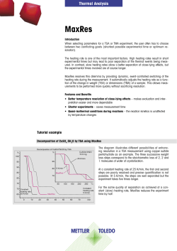 MaxRes - Mettler Toledo