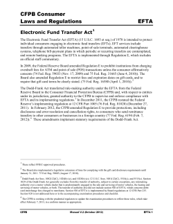 Electronic Fund Transfer Act