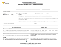 microcurricular planning by skills and performance criteria