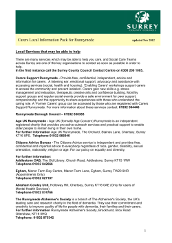 Carers Information Fact Sheets